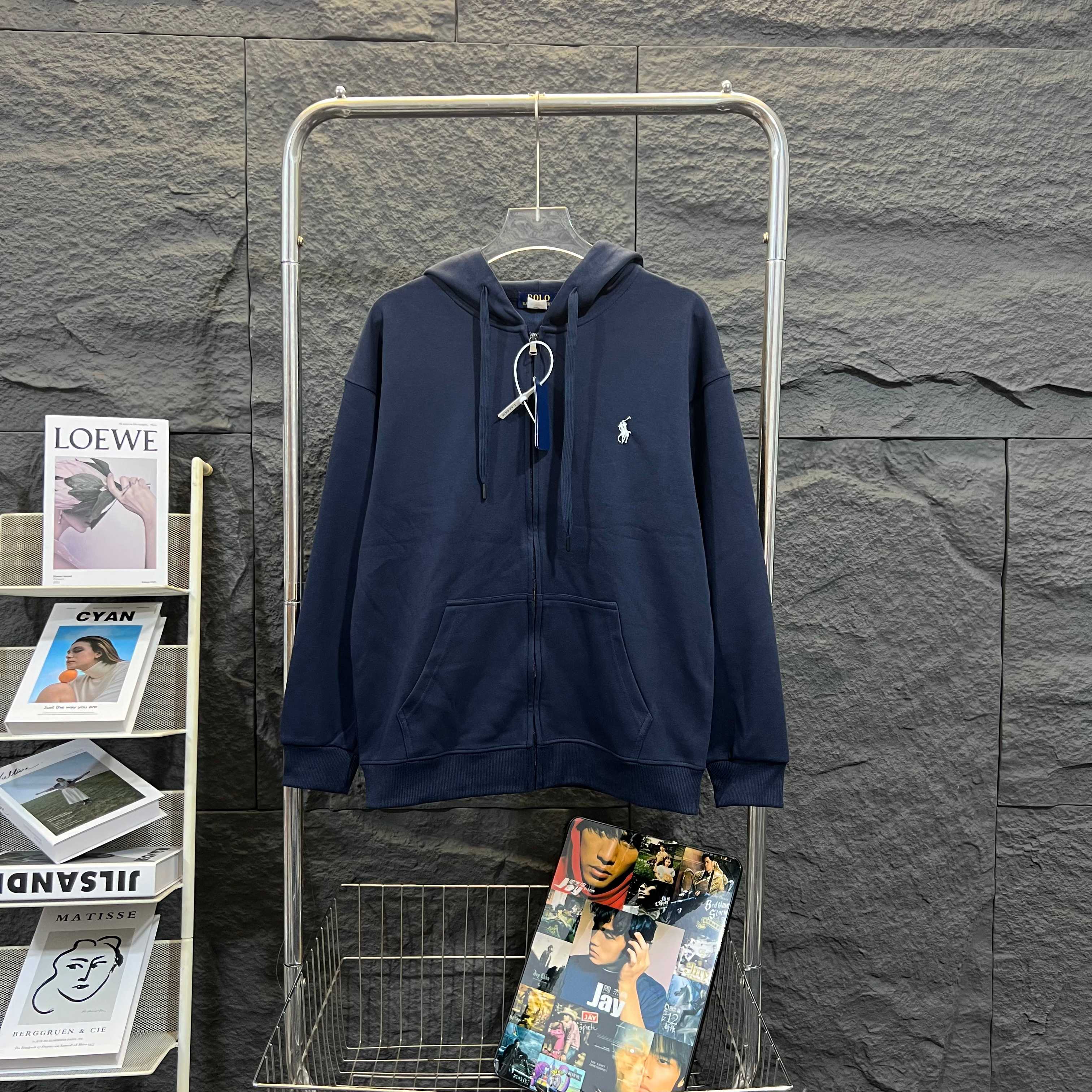 Ralph Lauren Embroidered Pony Hooded Zipper Jacket