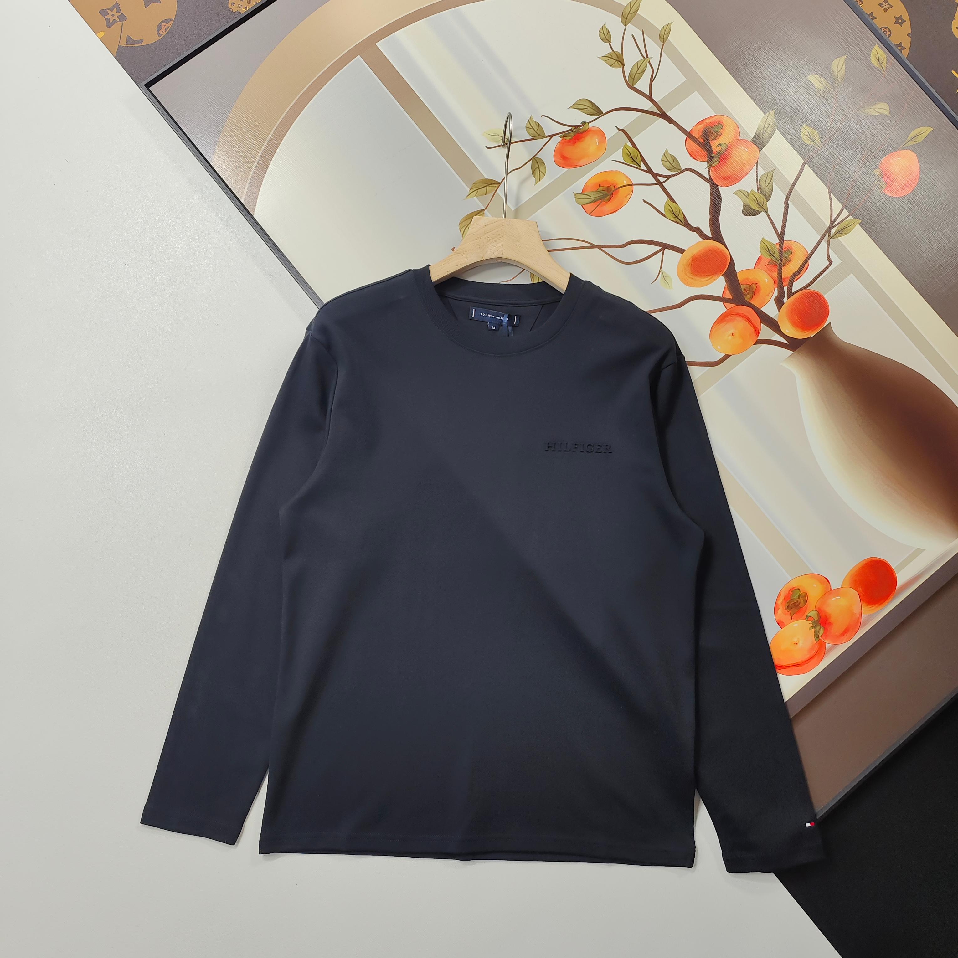 Tommy Hilfiger Classic Foam Print Logo Long Sleeve T-Shirt – 2025FW
