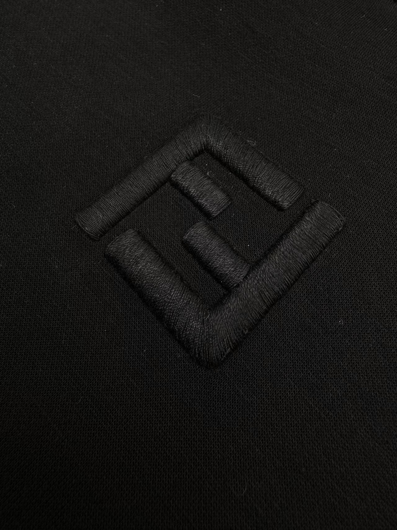 Fendi FF Embroidered Hooded Sweatshirt