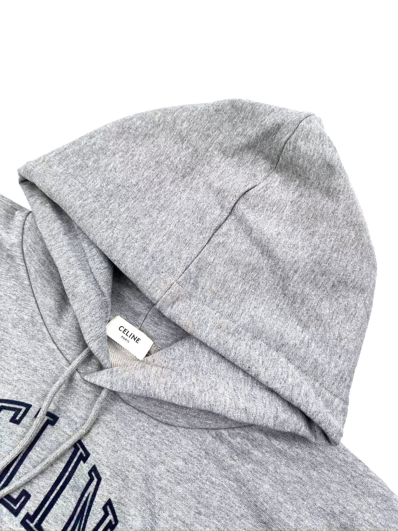 Celine Flocked Hooded Sweatshirt