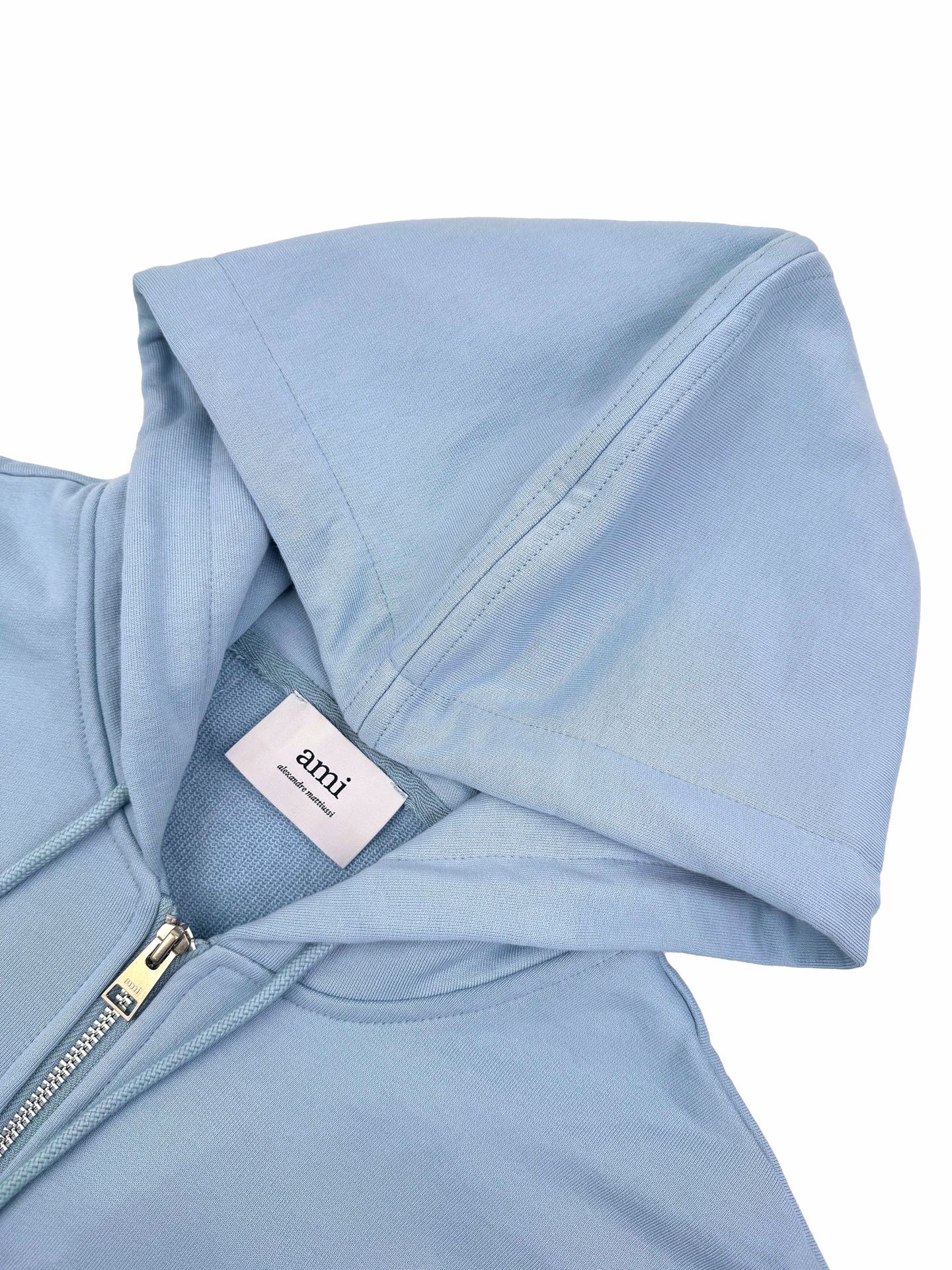 Ami Paris Heart Embroidery Zipper Jacket