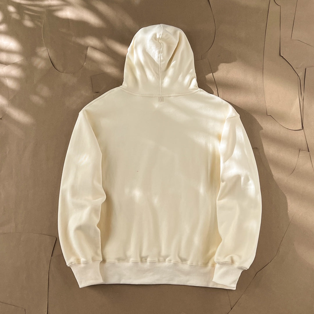 Ami Paris Ami De Coeur Heart Embroidery Hoodie