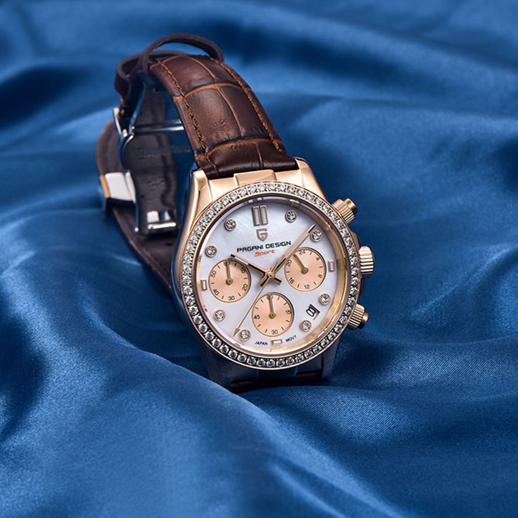 Pagani Design Daisy Gold Brown Women's Watch